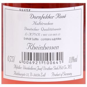 Josef Drathen Dornfelder Rosé QW 0,75l