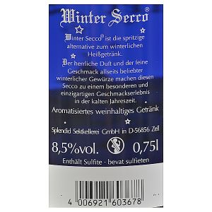 Splendid Sektkellerei Winter-Secco 0,75l