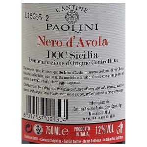 Cantine Paolini Nero d´Avola DOC Sicilia 0,75l