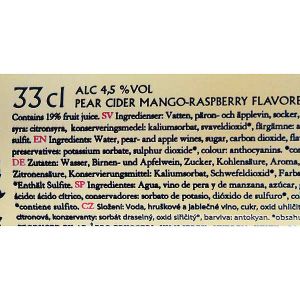 Rekorderlig Mango-Raspberry Cider 0,33l