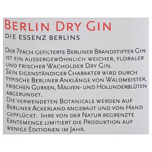 Berliner Brandstifter Berlin Dry Gin 0,70l
