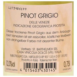 St. Barthelmeh Pinot Grigio IGP 0,75l