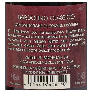 St. Barthelmeh Bardolino Classico DOP 0,75l