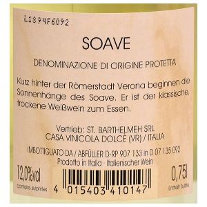 St. Barthelmeh Soave DOP 0,75l