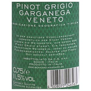 Cantina di Soave Pinot Grigio - Garganega Veneto IGT 0,75l